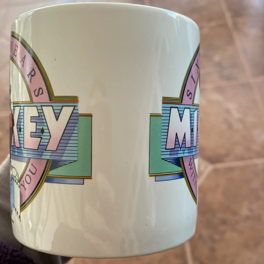 Disney Sixty Years With You Mickey Mouse mug VINTAGE 1988 - Picture 5 of 5